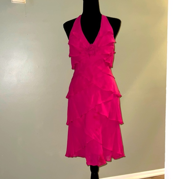 Hot pink, formal dress, party dress, cocktail dress - Picture 1 of 5